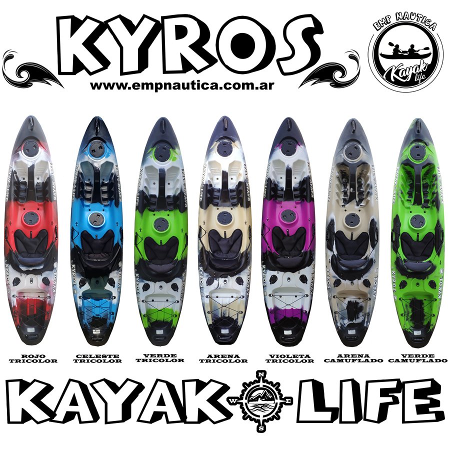 Colores disponibles del Kayak Kyros